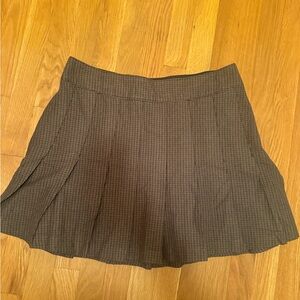 Abercrombie & Fitch Checkered Skirt - Brown and Black